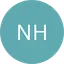 Teal circular user avatar icon with white initials NH.