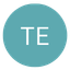 Teal circular user profile icon displaying the uppercase white initials TE.